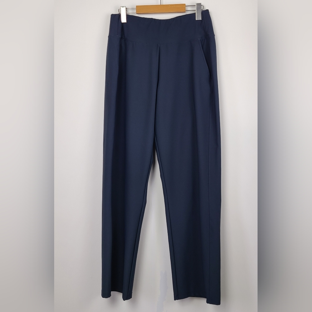The North Face women's nautical navy blue high-waist straight leg pants, sz M
